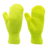 Knit Traffic Mittens- Yellow