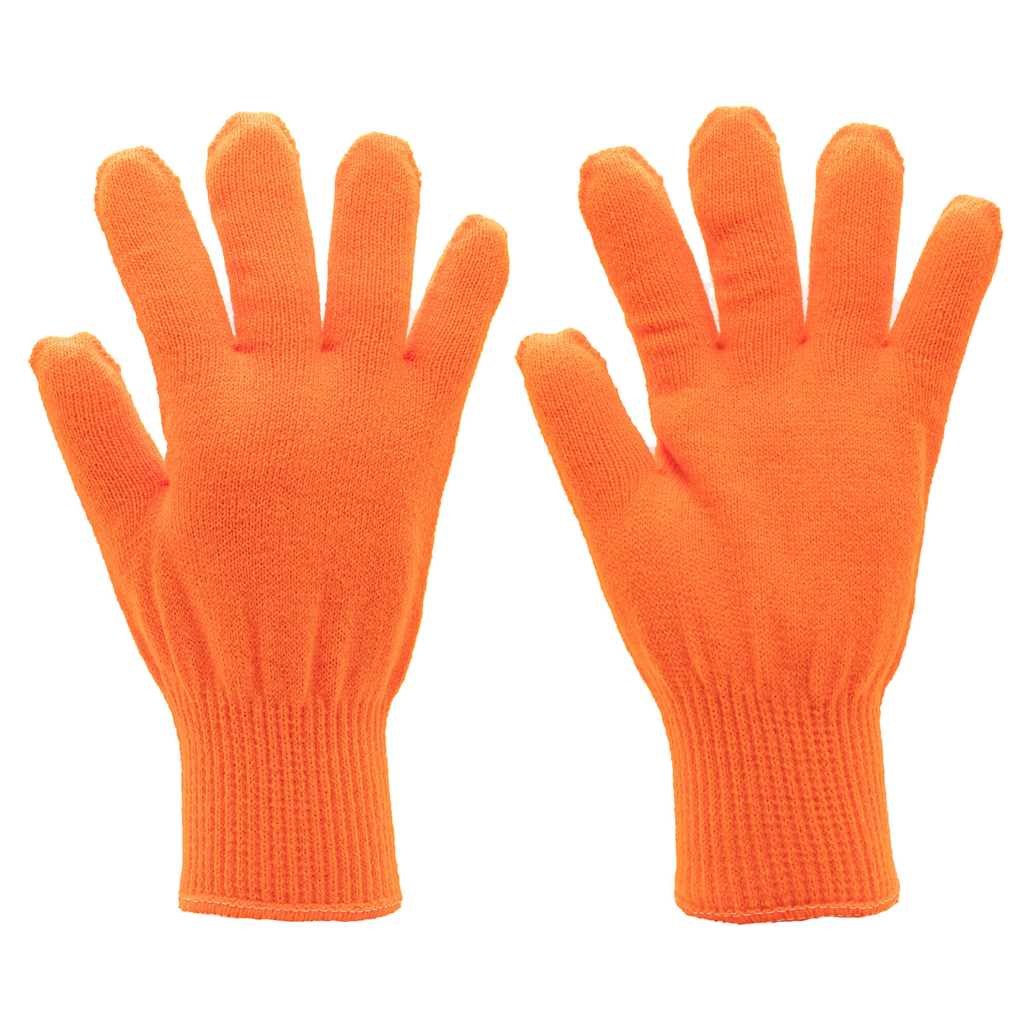Safety Orange Insulated PVC Dipped Gloves : Insulated Chemical Resistant Gloves : Industrial Safety Gloves And Hand Protection